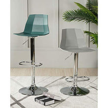 Sgabello da bar regolabile in altezza | Sgabello da bar girevole moderno Airlift | Sedia imbottita con schienale medio per seduta ergonomica | Heavy Duty | Base in metallo contemporanea perfetta per
