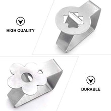 DOITOOL 6Pcs in Acciaio Inox Tovaglia Clip di Stile del Fiore del Pannello Esterno Tavolo Regolabile Morsetti Tavolo della Copertura del Panno Morsetti Supporto per La Casa di Nozze