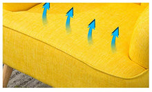 LYQZ Semplice Divano Singolo Tessuto Posteriore Sedia Divano Pigro Camera da Letto Soggiorno Ufficio Tempo Libero Comodo Sedile 77 × 52 cm (Color : Flower)