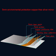 Specchio Specchio retroilluminato per Bagno con Illuminazione a LED Grande, Specchio Rettangolare Senza Cornice, Angolo retto 500x700 mm