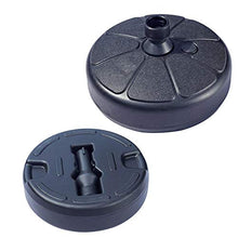 Steadyuf Base Ombrellone in PE, Antracite, Supporto per ombrellone da Esterno Portaombrelli Tondo Pieno d'Acqua per portaombrelli da 3,5-3,8 cm per Giardino, terrazza, ECC.