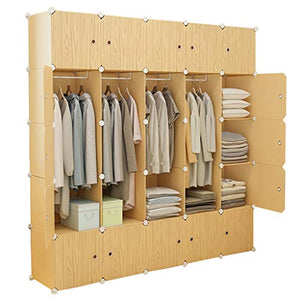 Locker 25-Porte Armadio 4 Hanging Archivi Rimovibili di Plastica 13-Gitter Scaffali Abbigliamento Home Camera 183X47X183CM MUMUJIN