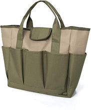 Namvo Garden Tool Kit, Grande Borsa da Giardino con Tasche Multiple per Kit di Attrezzi da Giardinaggio, Borsa per Attrezzi da Giardino (Verde + Kaki)