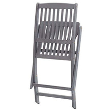 Tidyard 13 pz Set Tavolo Rettangolare e 12 Sedie da Pranzo da Giardino per Esterno in Massello di Acacia Grigio