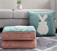 2 in 1 Trapunta a Doppio Uso Di Cuscini Ufficio Nap Coperta Multifunzione 4 Stagioni Calde Trapunta Per Rest Verde Sedia Da Ufficio