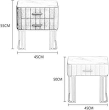 AiyixUE utile comodino comodino con due cassetti, comodino da letto, comodino, armadio per camera da letto, salotto
