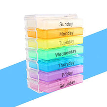 Portapillole, Niunion 7 giorni Dispenser settimanale Am Pm Portapillole Contenitore per tablet Sorter Organizer per medicinali