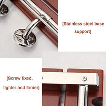 NA Sedia Pieghevole a Muro in Legno Sgabello in Acciaio Inox Legs Pieghevole Design Sedia da Parete 8cm Sgabello da Bagno Invisibile 160KG