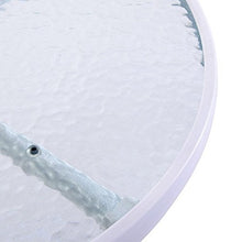 VERDELOOK iOS, Tavolino da Esterno con Struttura in Metallo Verniciato e Vetro temprato 5 mm, 60x60 h71 cm