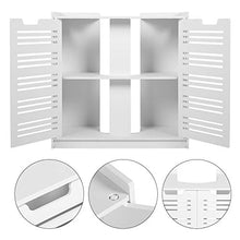 Estink - Mobile sottolavello, con due ante scomparti, armadio moderno per lavabo a doppia porta, 60 x 30 x 60 cm