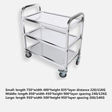 Jiewen Doppio Strato, Triplo Strato Carrello da Laboratorio,Carrelli Portata,Carrello Portavivande,Carrello Servizio Rimovibile,Il Carrello di Servizio su Ruote È Perfetto per Pasti, Piatti, Bevande
