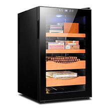 4 Strati Cigar Humidor Cabinet Touch Panel Cooler Refrigerazione Dual-Core Può Contenere Fino A 400 Sigari,Illuminazione Interna A Led, Controllo Intelligente,Silenziamento E Risparmio Energetico,A