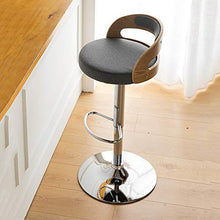 DJFIOSD Sedie da Bar con Sollevamento Schienale per La Casa, Sgabello per Sedia da Bar in Metallo Minimalista Nordico La Sedia in Pelle PU E Cotone può Essere Utilizzata in Bar, Ristoranti,B