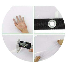 GHHZZQ Teloni Trasparenti，Resistenti alle intemperie for Esterni Resistenti alla Polvere，Teloni Impermeabili Resistenti, 22 Misure (Color : White, Size : 4x10m)
