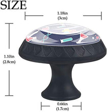 Contenitore per esperimenti Blu scuro Pomelli per Porta Set di 4 Pomelli per Mobili Manopole per Cassetti Cucina Armadio Vetro