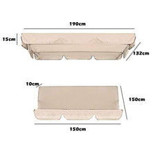 GzxLaY 190T Coprisedile per tettoia e Altalena per Altalena da Patio, Ricambio Impermeabile e Anti-UV, per Veranda a 2 e 3 posti, Veranda Esterna,B