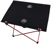 Tavolo da picnic all'aperto Tavolo pieghevole ultraleggero con portabicchieri, Campo portatile in alluminio Picnic Pieghevole Scrivania con sacchetto di trasporto, ottimo per viaggi all'aperto BBQ Esc