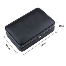Ljf Sigari umidificatore Portatile del Sigaro della Scatola di sigari del Sigaro dell'umidificatore dei sigari di 4 bastoni del Sigaro Humidor di Viaggio del Sigaro