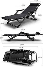 CDFCB Sun Lounger Sunbed Sedia Solare reclinabile con poggiatesta Schienale Regolabile Leggero Pieghevole da 170 cm × 52 cm × 28 cm capacità di carico 250 kg per Giardino Sedia da spiagg
