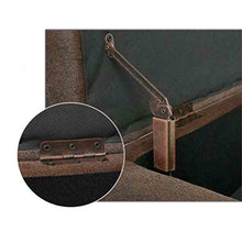 LXESWM Pouf Panca Ottomana Pieghevole Scarpe Panca Poggia Piedi Bagagli Ottomana Bench Scarpe Banco Divano-Letto fine Sgabello Storage Box 丨 Solide Gambe in Legno 丨 Copertina in Lino Cotone