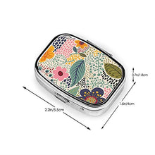 Scatola quadrata per pillole medicinali da giardino segreto moda pillola organizzatore viaggio pillole dispenser per vitamine integratori