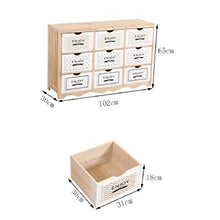 szy Cassettiera Cassettiera in Legno Massello Piccolo Cassettiera Semplice E Semplice Cassettiera Moderna Cassettiera Nordic Stoccaggio Armadietto (Color : Beige, Size : 102 * 30 * 65cm)