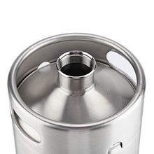 Rockyin 4L Mini in Acciaio Inox Beer Barrel con Coperchio a Spirale di Copertura pratici Accessori for la casa Home Hotel