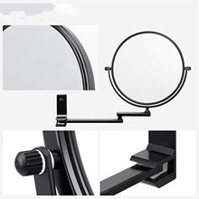 SGSG Specchio da Bagno con ingrandimento 1 X 3 in Alluminio Pieghevole Specchio Intelligente Specchio da Parete per Trucco Specchio da Bagno Specchio Nero