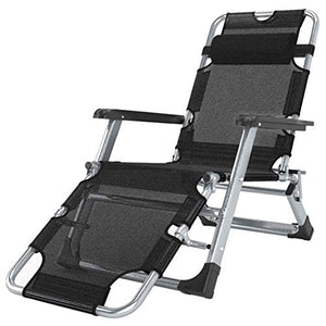 FACAZ Lettini Prendisole Reclinabili Zero Gravity, Patio Sedia a Sdraio Reclinabile Giardino Pieghevole per Esterni Sedia a Dondolo Nera Portatile Supporta 200 kg