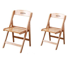 Chair QL Sedia Pieghevole Spessa, Sedia da Pranzo Nordica in Legno Massello con Schienale, Semplice Sedia Portatile per Computer da Ufficio