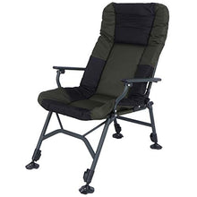 Sedia da campeggio portatile, pieghevole, in tessuto Oxford e struttura in ferro, con schienale regolabile, Regolabile in altezza di 42-57 cm, per attività all'aperto, da pesca, 100 x 114 x 61 cm