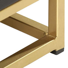 Tidyard Comodino Nero e Oro,Comò e cassettiere,Comodini da Notte,Comodino Moderno Cassettiera,Tavolini da caffè 40x30x50 cm in Legno Massello di Mango
