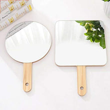 Specchio luminoso Legno Specchietto, rettangolare / circolare il trucco dello specchio portatile Adatto a salone di bellezza gioielli contatore grande specchio semplice specchio di bellezza Trucco e s
