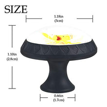 Set di 4 maniglie rotonde per armadio da cucina, credenza, cassettiera, cassettiera, con viti, per cucina, comò, armadietto, bagno, armadio, carino, carino, carino, giallo e coriandoli