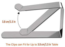 Tovaglia Clip in Acciaio, Gadget Molla Fermatovaglia, Acciaio Inossidabile, Argento, per Outdoor Picnic Party, Clip Holder 30 Pezzi, Tablecloth Clip Regolabile, Porta tovaglie
