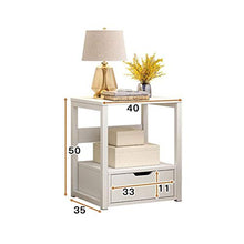 Comodino Mini Semplice e Moderno, Camera da Letto Economica, deposito Semplice, Piccolo Armadio, carico 300 kg-50x35x40 cm FANJIANI