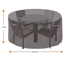 YULIAN Patio Mobili Covers Attorno al 70x70 cm Impermeabile, Divano da tavola da tavola, Copertura da Giardino Antivento Anti-Antipolvere Non Ruvida per mobili da Giardino per mobili da Gia.