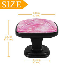 Pink Galaxy Universe Print Pomelli per Porta Set di 4 Pomelli per Mobili Manopole per Cassetti Cucina Armadio Vetro