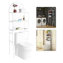Zerone - Scaffale portaoggetti sopra il WC, a 3 strati, a colonna alta, per casa, hotel, bagno, 60,5 x 30,5 x 171 cm