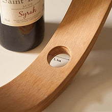 GOUO@ Supporto per Singola portabottiglie Vino, Auto Equilibrio Design, Magica Portabottiglie, Forma Semplice e Creativo, con Diametro di 3.3Mm Hole, bambù Naturale