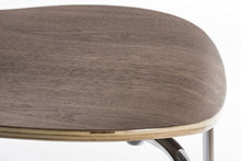 CLP Set 4 Sedie Impilabili Diego in Legno Robusto I Sedia Attesa Telaio in Metallo I Sedia Ergonomica Conferenza Design, Colore:Noce