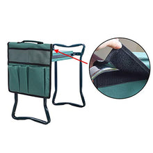 ZNMUCgs - Panca portatile da giardino con borse per attrezzi da giardino, per esterni, Verde (Verde) - ZNMUCgs