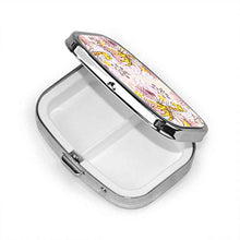 Portapillole, portapillole portatile, elegante, floreale, giraffa, cartone animato, portapillole, piccolo contenitore per borsetta o tasca, portapillole quadrato