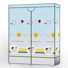 TWDYC No-Installazione Pieghevole Armadio Modern Family Camera di Arte del Panno Cabinet Tutto Acciaio Telaio Camera Semplice Dormitorio Panno Ward