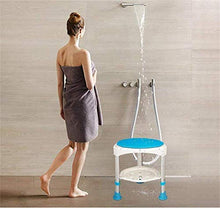 Sgabelli da Doccia Rotondi Regolabili in Altezza Sgabello da Bagno Antiscivolo Sedile Girevole Sgabello da Bagno per Doccia Portante 160 kg 0109