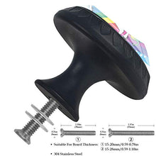 Unicorno arcobaleno 4 PCS Pomelli per Porta, Pomolo per Mobile, Pomelli per Mobili con Viti, Maniglia per Armadietto, Pomelli per Porta, Pomelli per Cassetti per Porta, Armadio, Cassetto e Credenza
