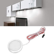 Asixxsix Luce per Armadio, Mini Luce per Armadio da 2,4 x 2,4 Pollici, Tondo a Risparmio energetico per Armadio Guardaroba