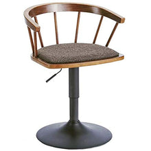 WHOJA Sgabelli da Bar Bancone della Cucina Sedia da Pranzo Retro in Legno massello Tessuto di Cotone Rotazione a 360 ° Sgabello Alto Peso del Cuscinetto 150 kg Sedia da Pranzo (Color : A)