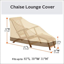 Copertura impermeabile per sdraio da giardino, protezione antivento anti UV, in rattan, 208 x 76 x 41 – 79 cm (marrone e beige)