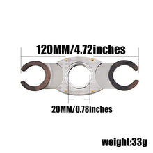 AUEDC Acciaio Inossidabile Cigar Cutter, Portatile dell'Acciaio Inossidabile Cigar Cutter Doppia Lama, Sigaro Strumento Sigaro ghigliottina per Migliori sigari Scelta Multipla,D